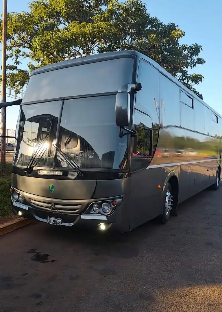 Large bus for tourist groups in Iguazu Falls