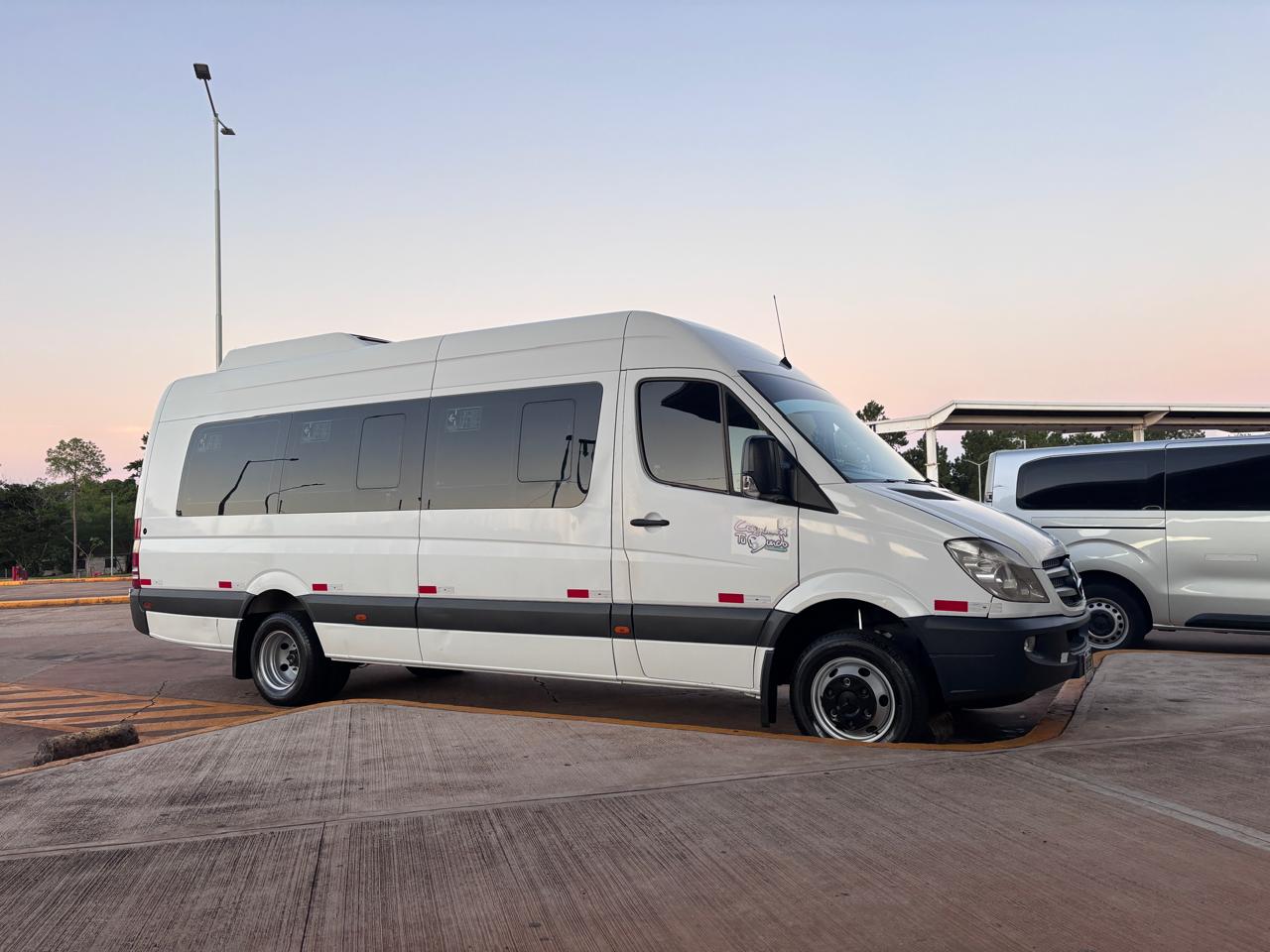 Mercedes Sprinter van for group transfers in Iguazu